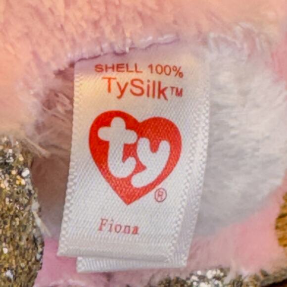 NWT Pair of Cat TY Beanie Boos-2022 Fiona the Pink Cat & 2021 Livvie the Leopard - Picture 5 of 9